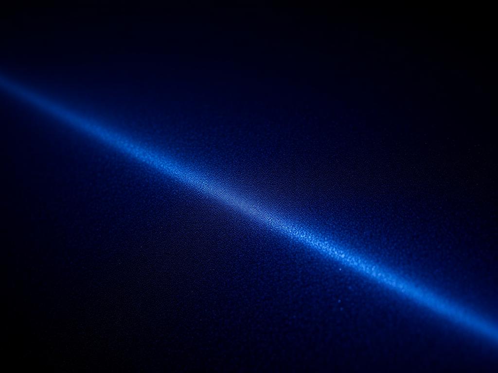 Very deep navy coated surface with a narrow luminous blue highlight